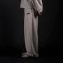 Hakama Sweatpants in TWILIGHT bone, side view on model | Village Hidden in Iron