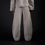 Hakama Sweatpants in TWILIGHT bone, back view on model | Village Hidden in Iron