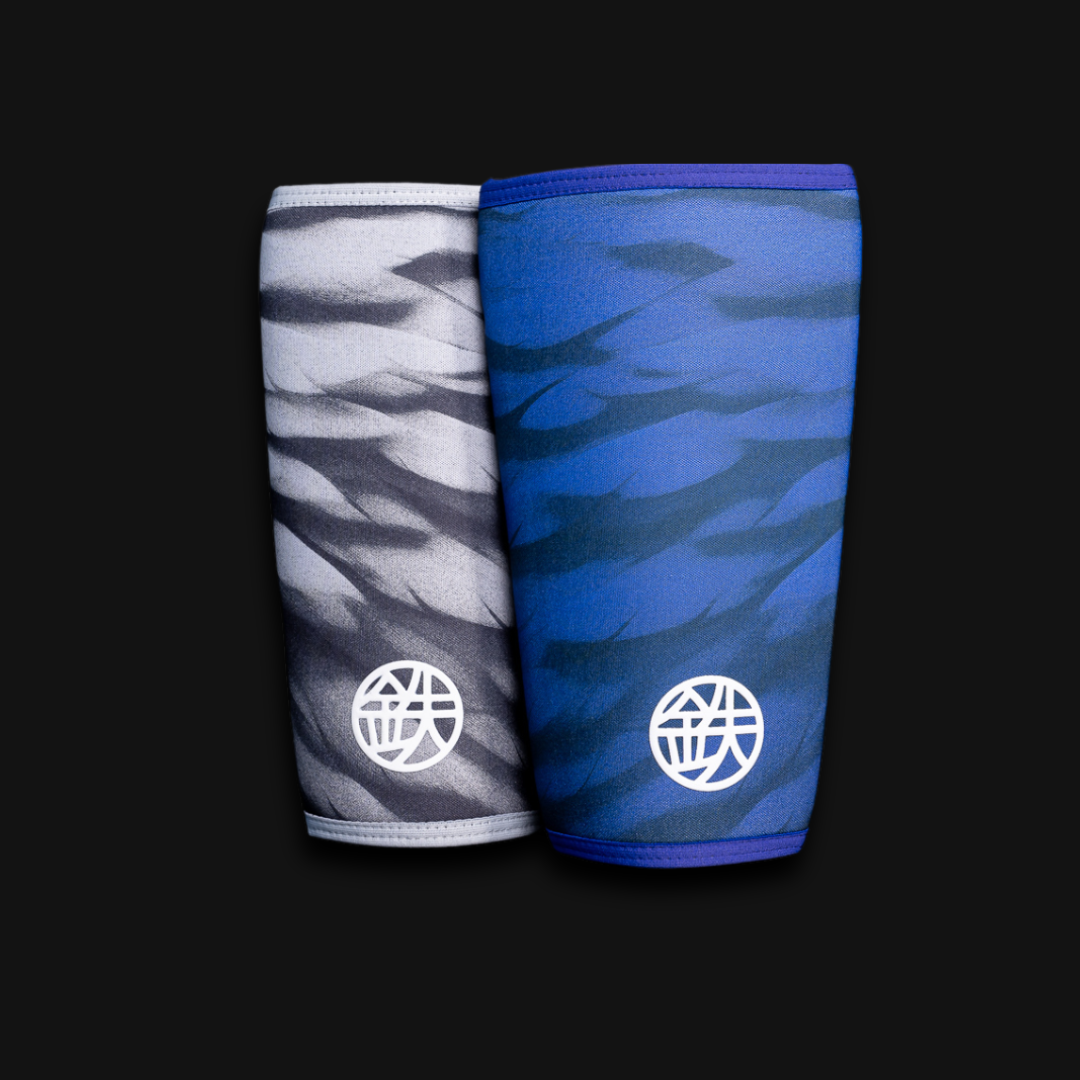 BLUEBIRD 7mm squat knee sleeves in blue neoprene