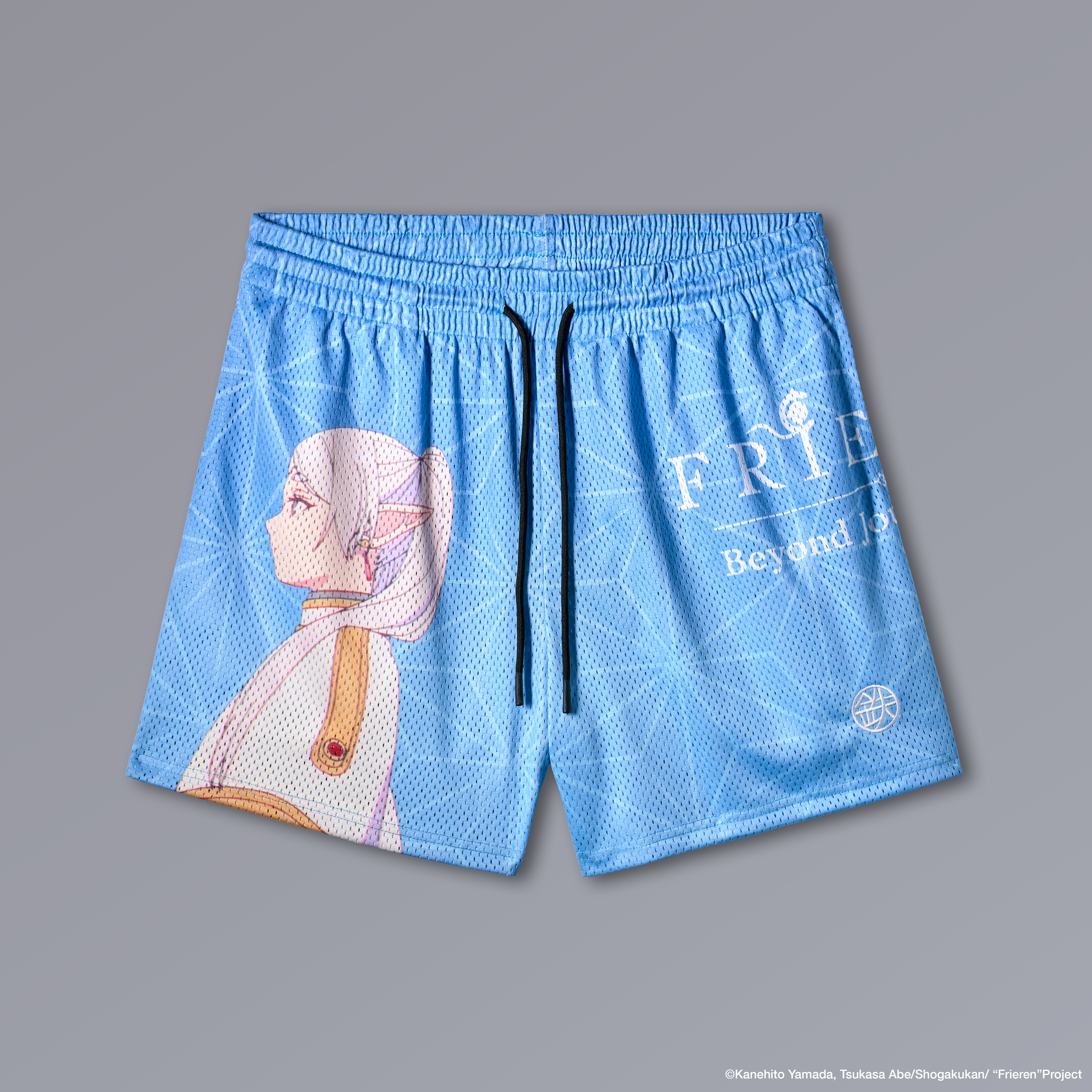 FRIEREN Athletic Shorts with Frieren artwork, 5-inch double-layer mesh