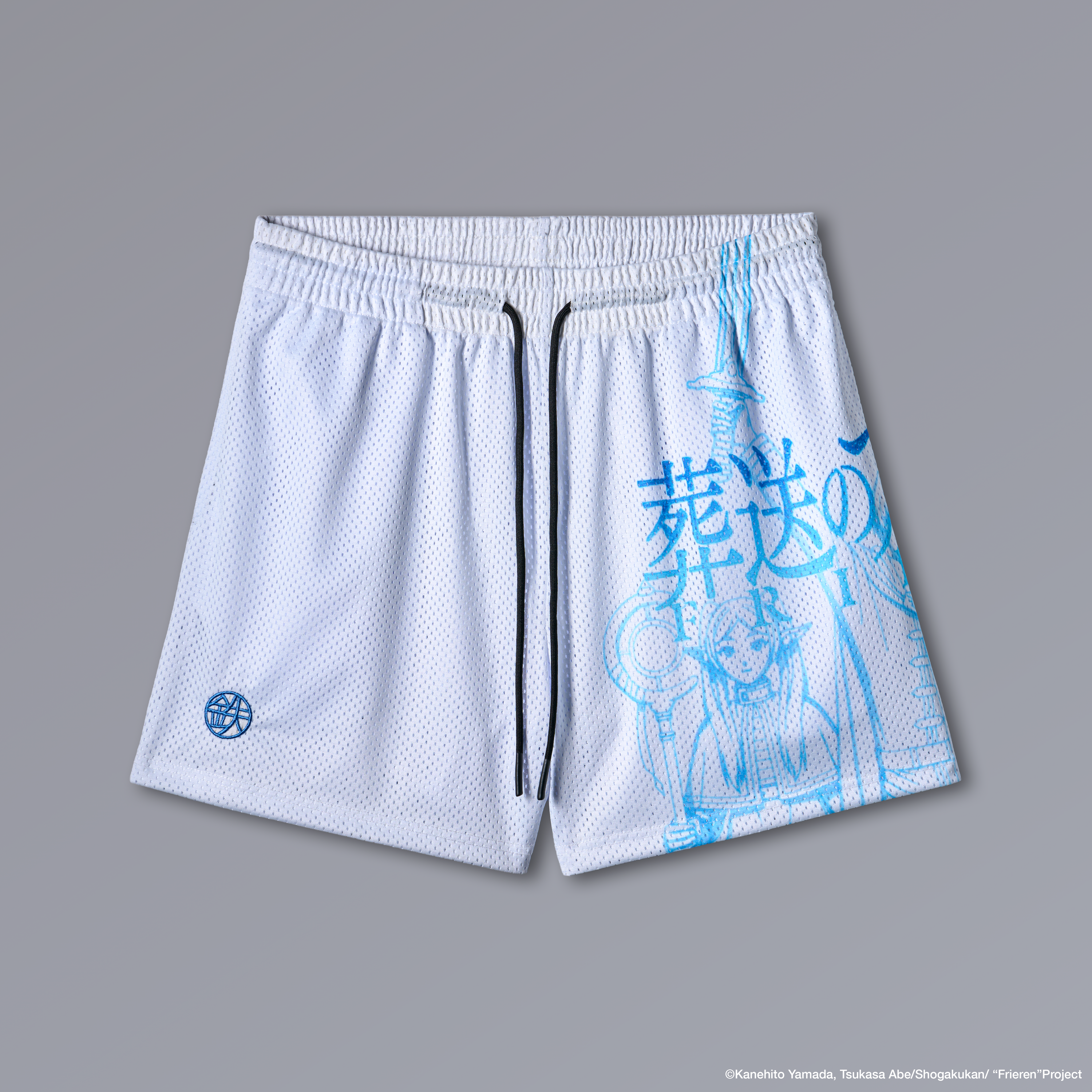 PARTY OF HEROES Athletic Shorts with Frieren artwork, 5-inch mesh