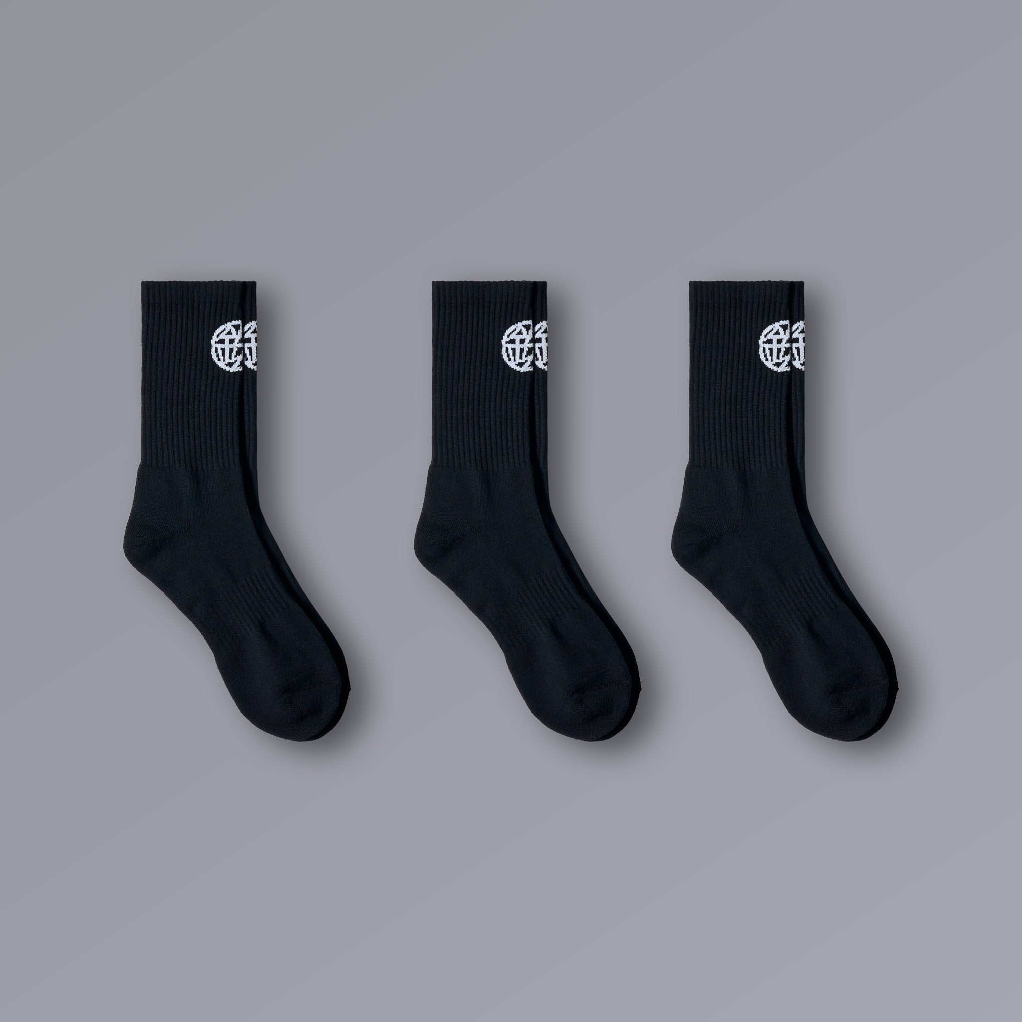 ETERNAL Athletic Socks 3 pack in black, cushioned training socks