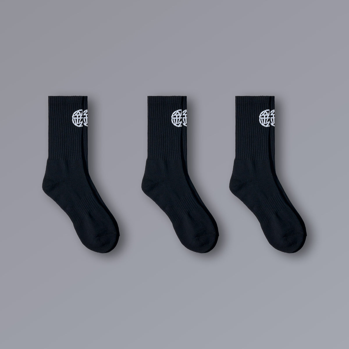 ETERNAL Athletic Socks 3 pack in black, cushioned training socks