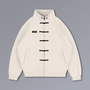 Tang Warmup Jacket in TWILIGHT bone, flat lay | Village Hidden in Iron