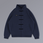 Tang Warmup Jacket in MIDNIGHT navy, flat lay | Village Hidden in Iron