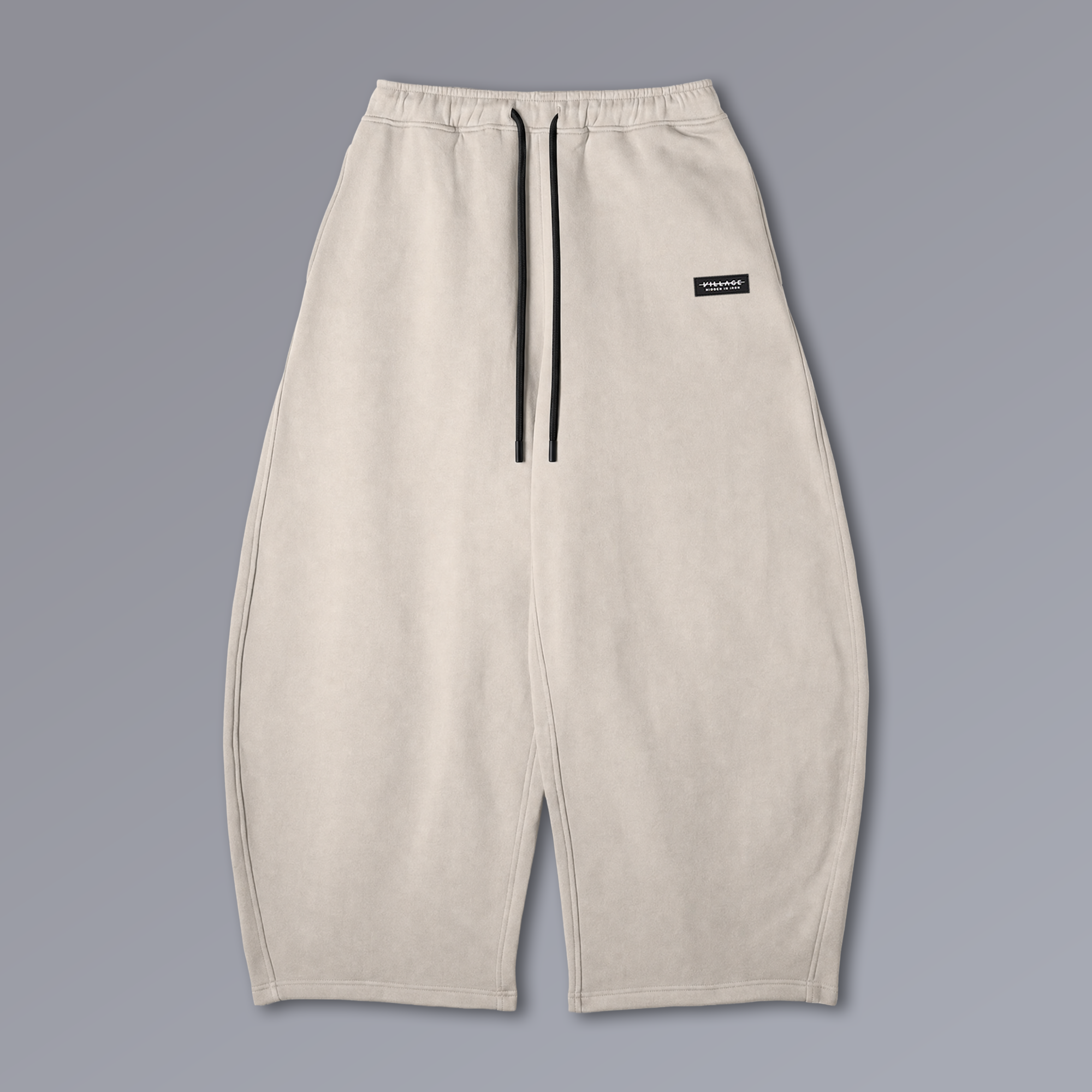 Hakama Sweatpants in TWILIGHT bone, flat lay | Village Hidden in Iron