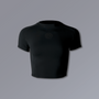 ETERNAL Baby Tee in black, fitted women's gym top