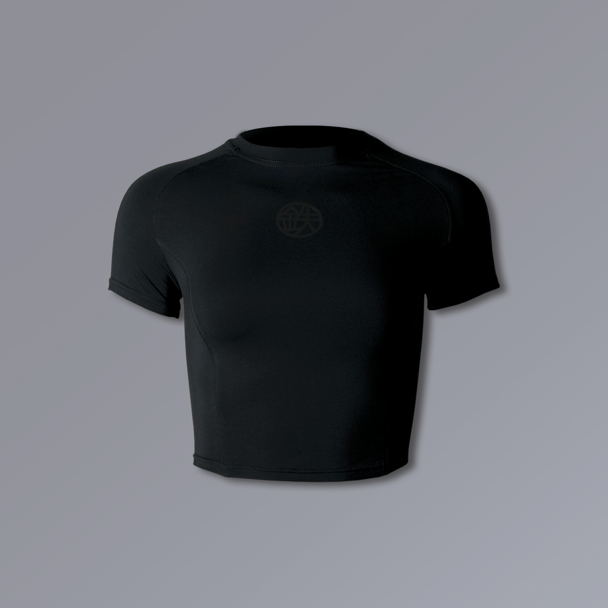 ETERNAL Baby Tee in black, fitted women's gym top