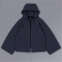 Haori Hoodie in MIDNIGHT navy, flat lay | Village Hidden in Iron