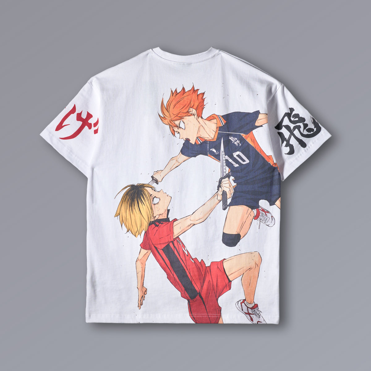 DUMPSTER BATTLE oversized heavyweight Haikyuu pump cover in Nekoma red