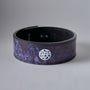 ETERNAL 13mm lever belt in black suede leather with steel lever
