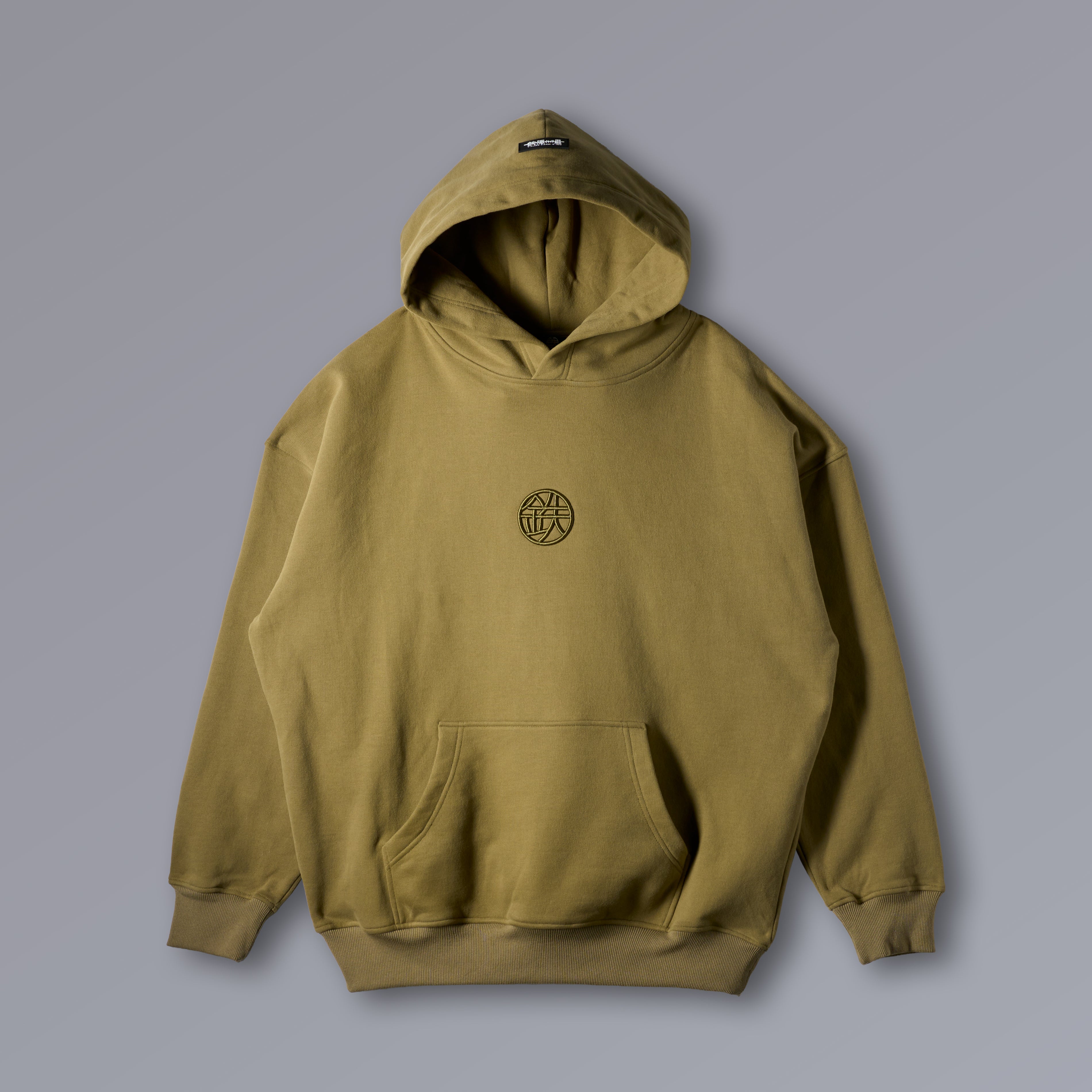 CACTUS Hako Hoodie in cactus green, heavyweight minimal gym hoodie