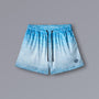 SKY BISHAMON Athletic Shorts in sky blue with bishamon pattern, 5-inch mesh