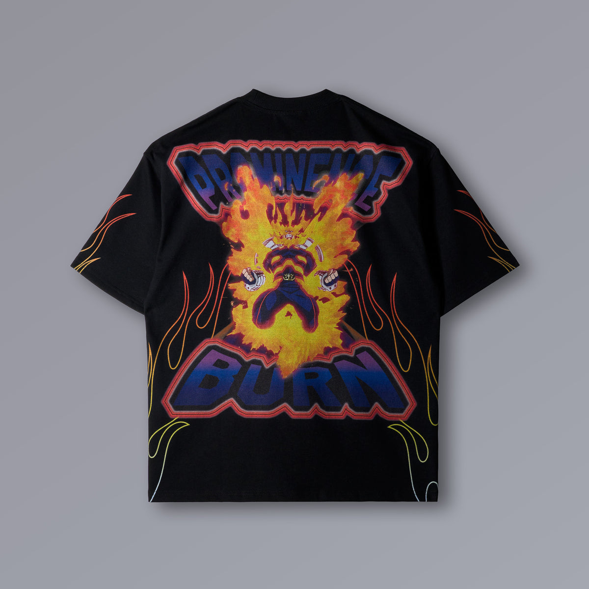 ENDEAVOR oversized heavyweight pump cover with flame graphics