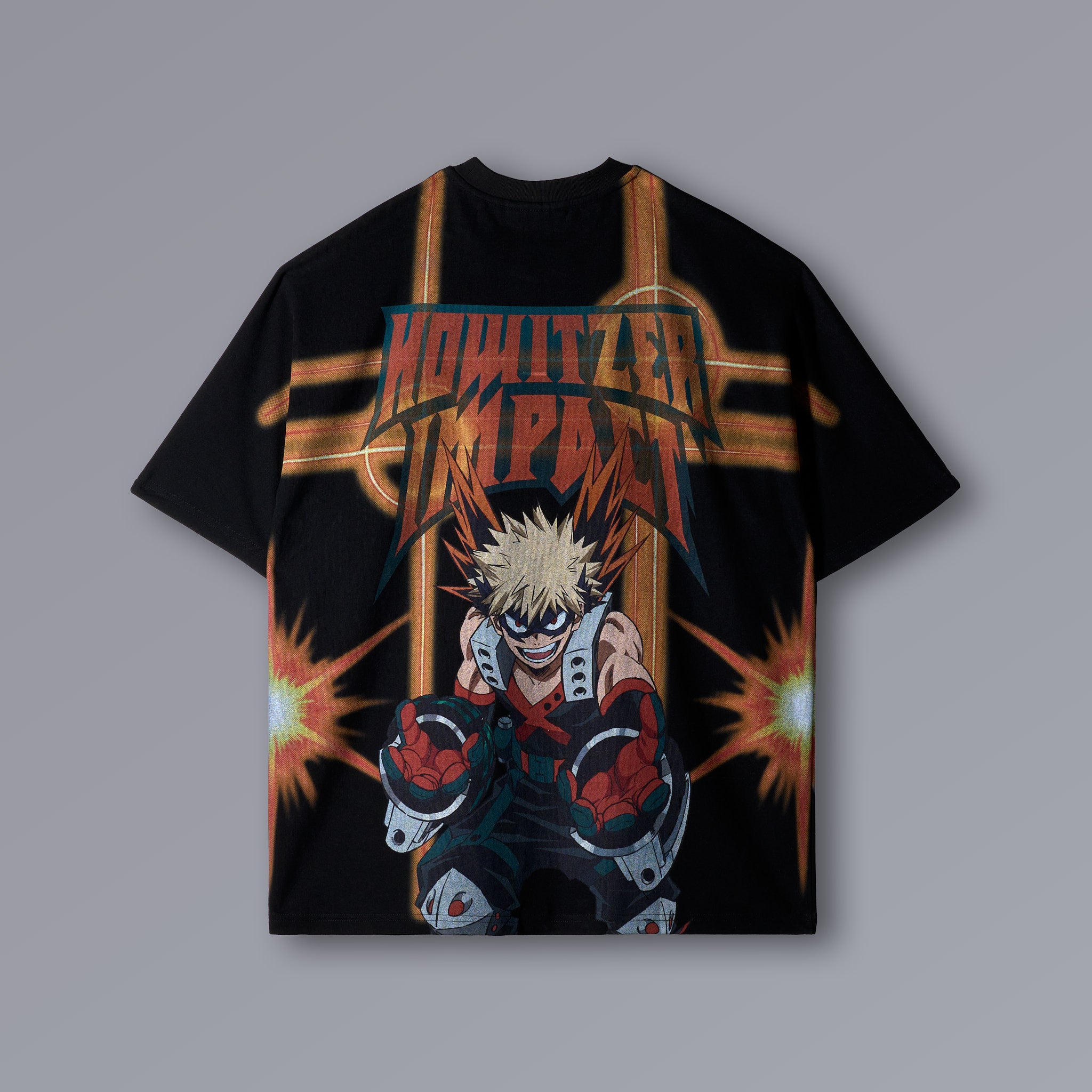 BAKUGO oversized heavyweight pump cover with explosion graphics