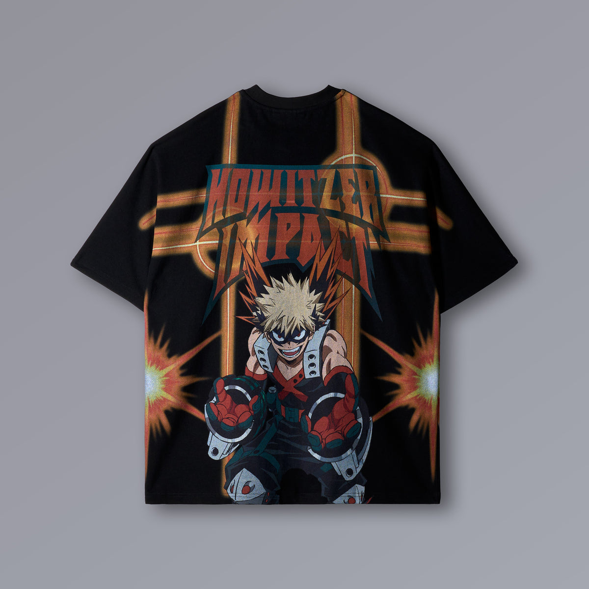 BAKUGO oversized heavyweight pump cover with explosion graphics