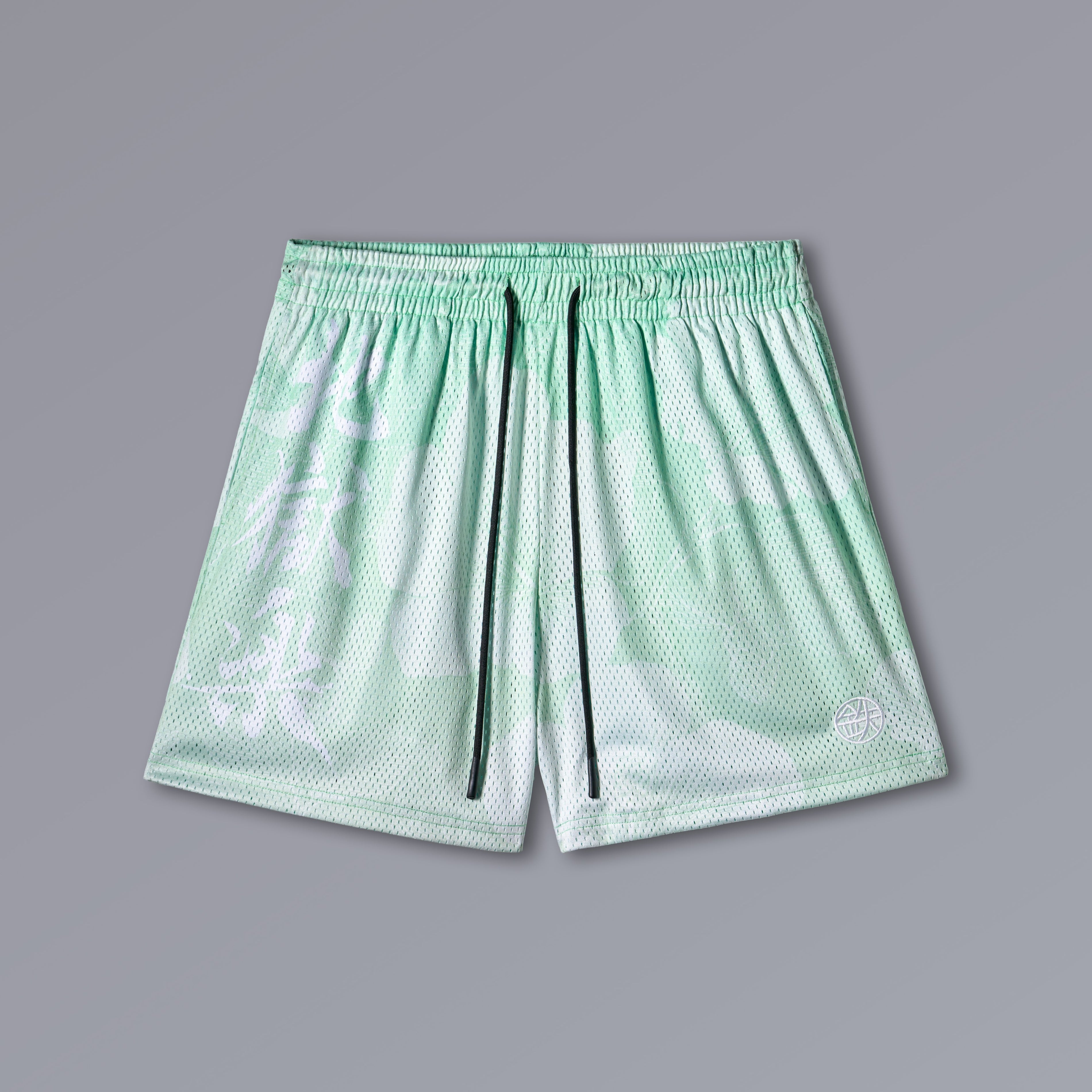 ZHU JIN Athletic Shorts with Hell's Paradise artwork, 5-inch mesh