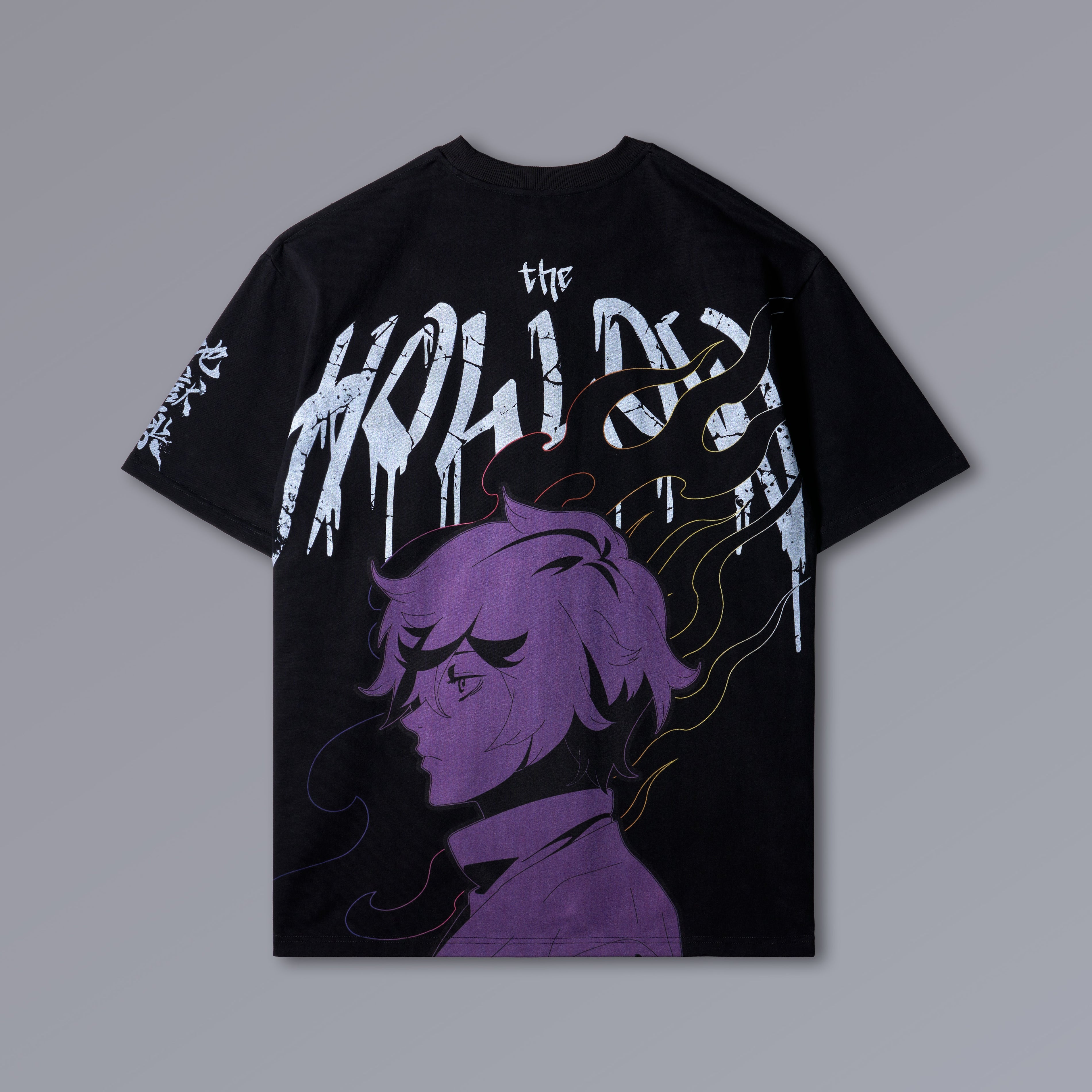 THE HOLLOW oversized heavyweight pump cover with Hell's Paradise linework