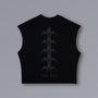 CENTIPEDE Cutoff Tanktop in black with Tokyo Ghoul artwork, cropped fit