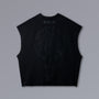 GOKU Cutoff Tanktop in Dragon Ball orange, raw-edge cropped French terry