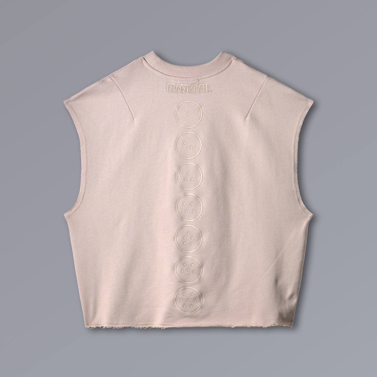DRAGON BALL Cutoff Tanktop, raw-edge cropped French terry anime training tank