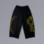 SHENRON Hakama Sweatpants with Dragon Ball artwork, wide-leg barrel fit