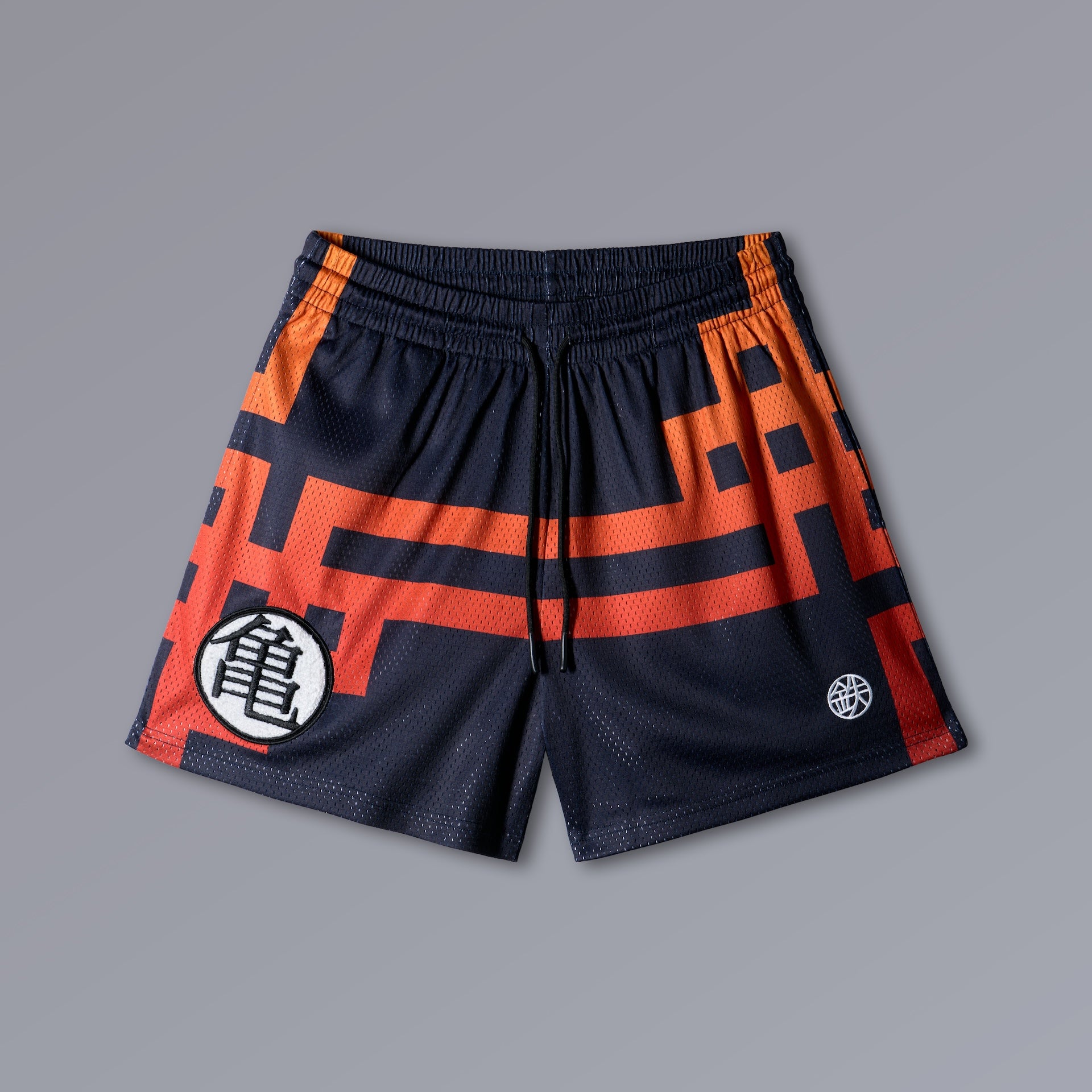 GOKU Athletic Shorts in Dragon Ball orange, 5-inch double-layer mesh