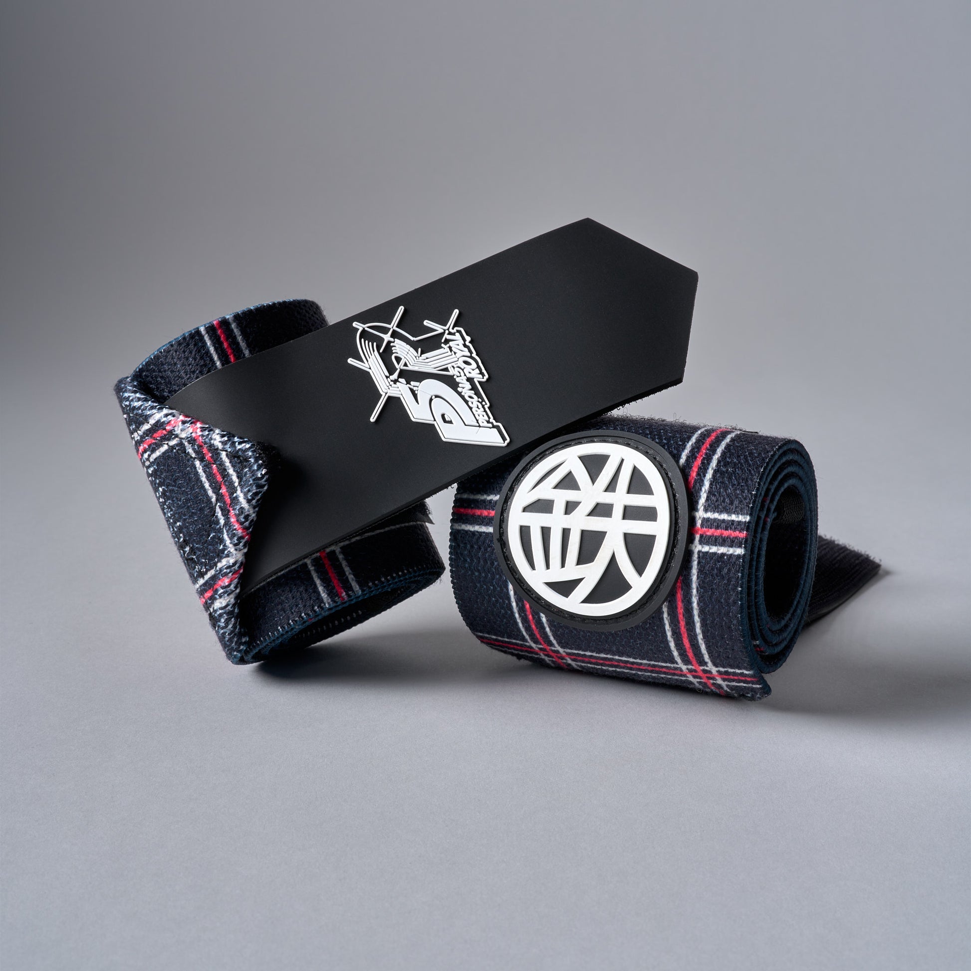 SHUJIN Persona 5 wrist wraps in red, black and white