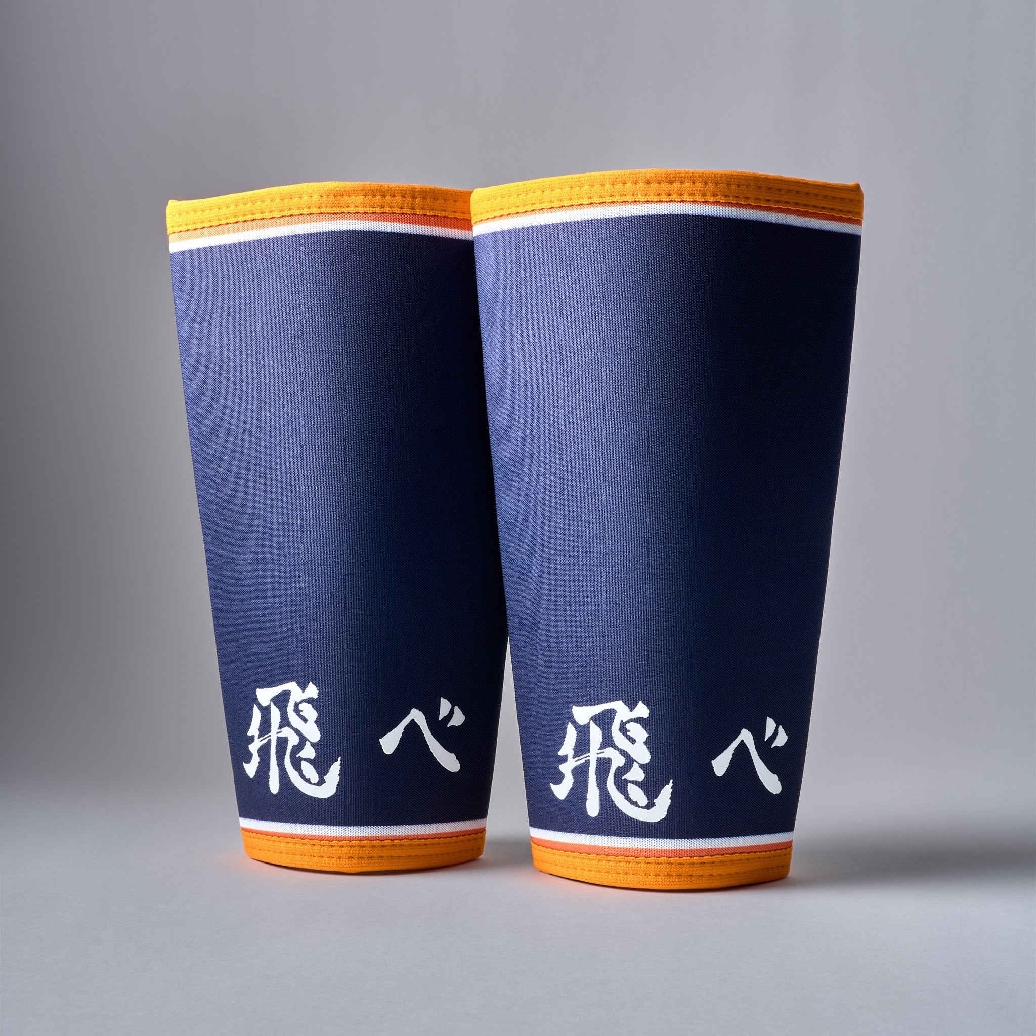 KARASUNO 7mm anime knee sleeves in Karasuno orange and black