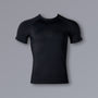 ETERNAL Compression Shirt in black, short-sleeve athletic fit