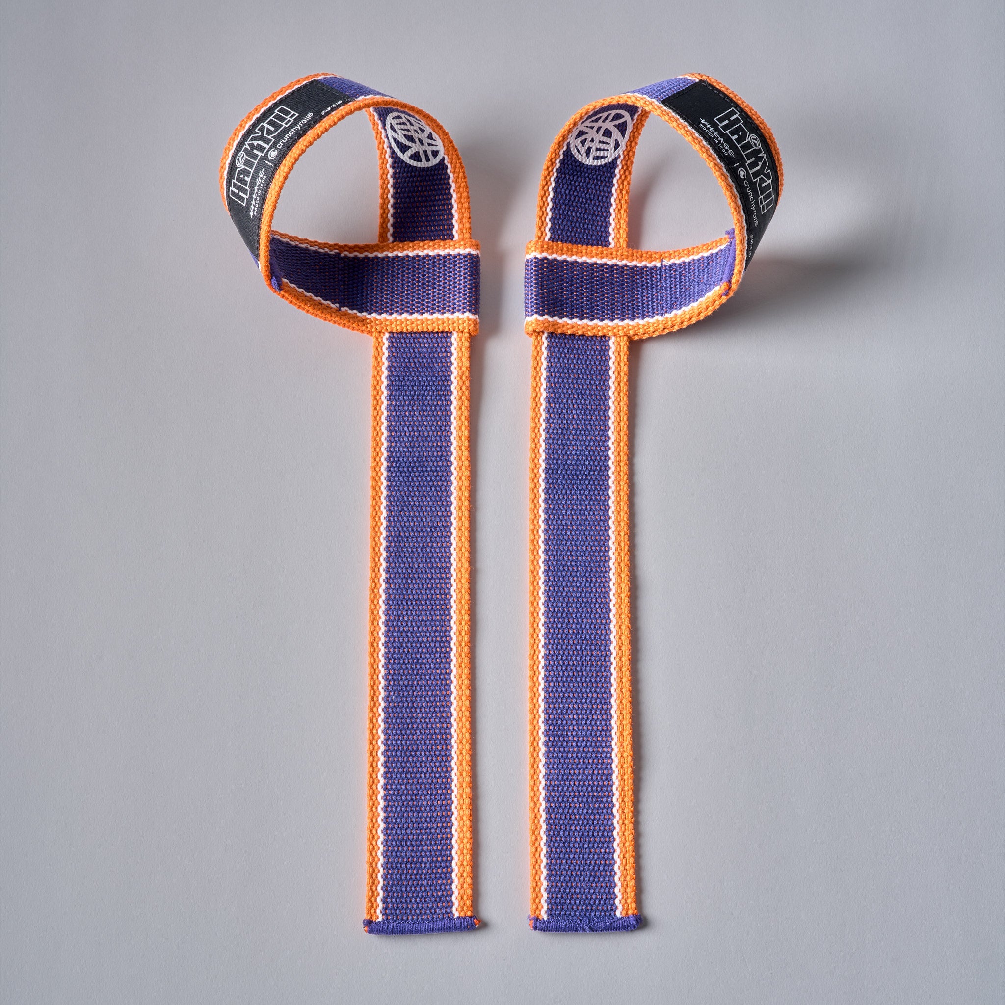 KARASUNO Haikyuu lifting straps in Karasuno orange and black