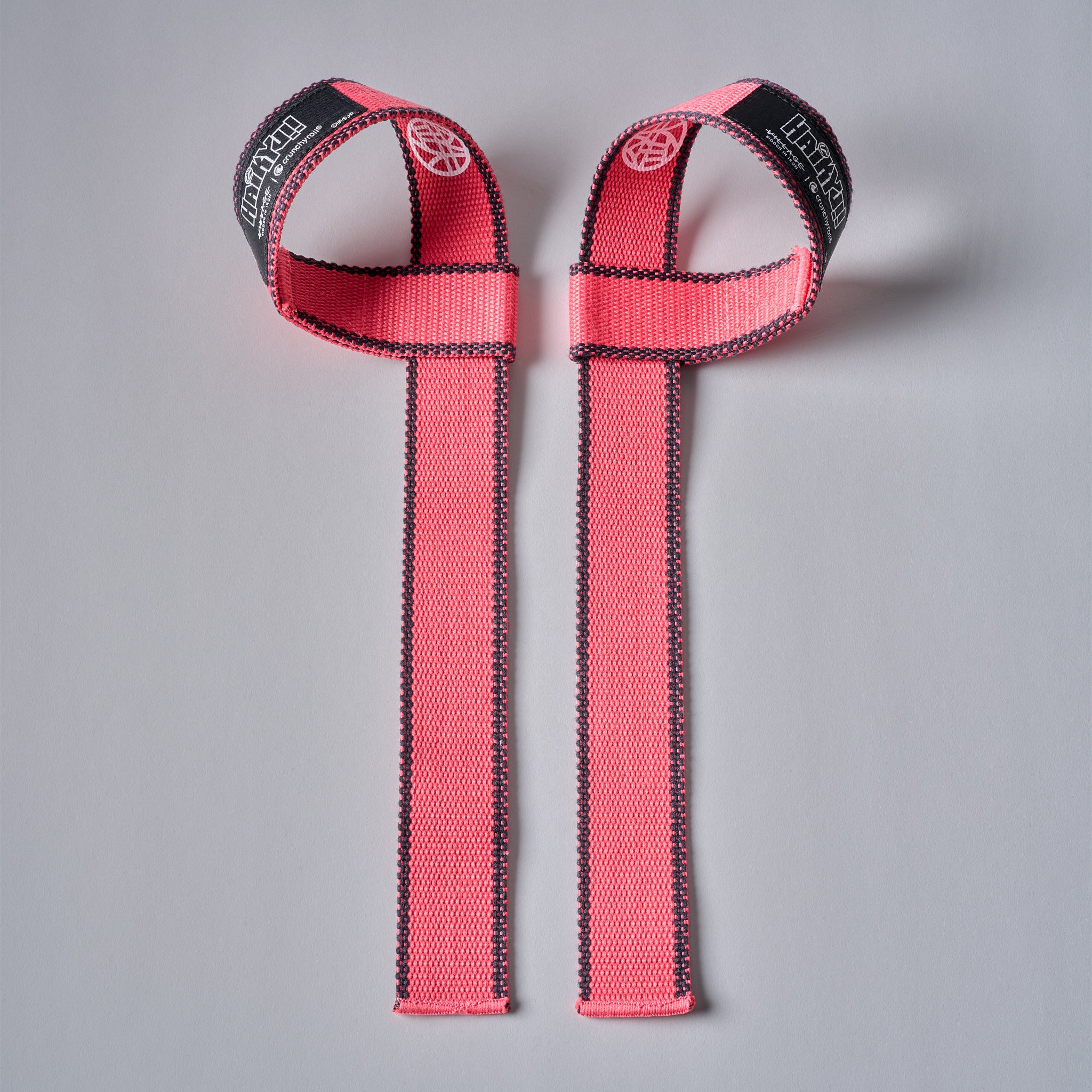 NEKOMA anime lifting straps in Nekoma red and black