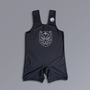BLACKOPS Pro Singlet powerlifting singlet in black with elastic leg cuffs