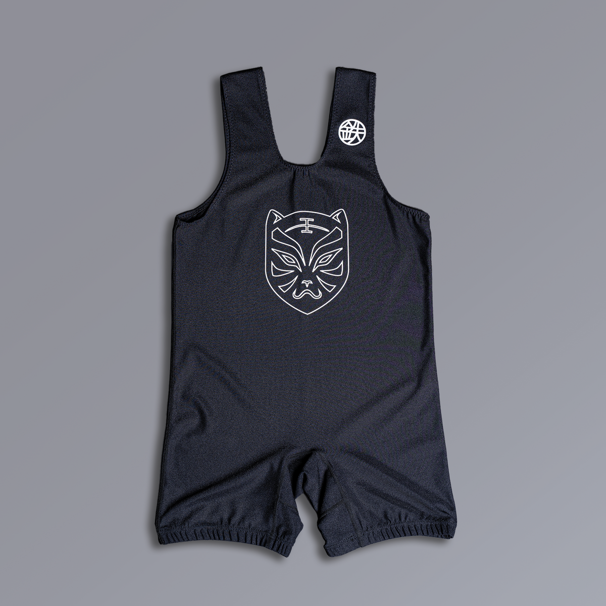 BLACKOPS Pro Singlet powerlifting singlet in black with elastic leg cuffs